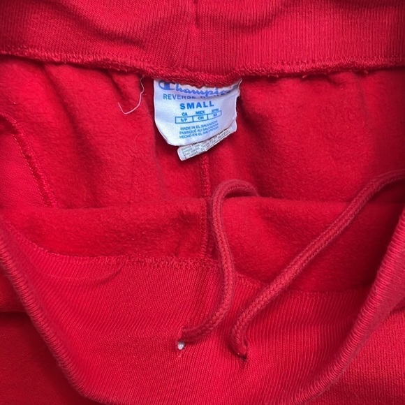Champion Red Sweatpants Shorts - Picture 3 of 7